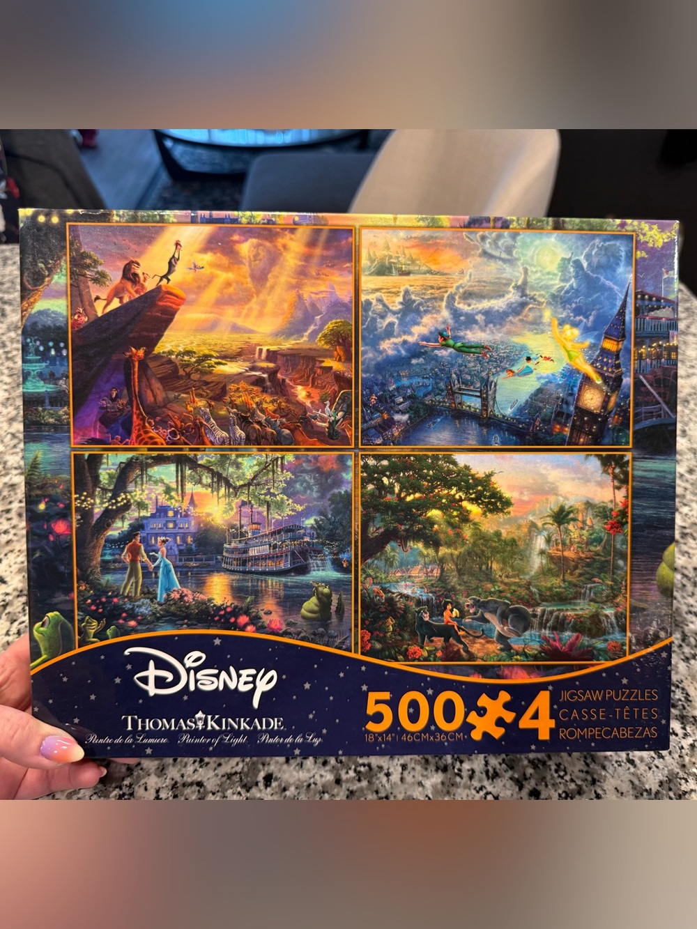Disney Thomas Kinkade 4-Pack Jigsaw Puzzles